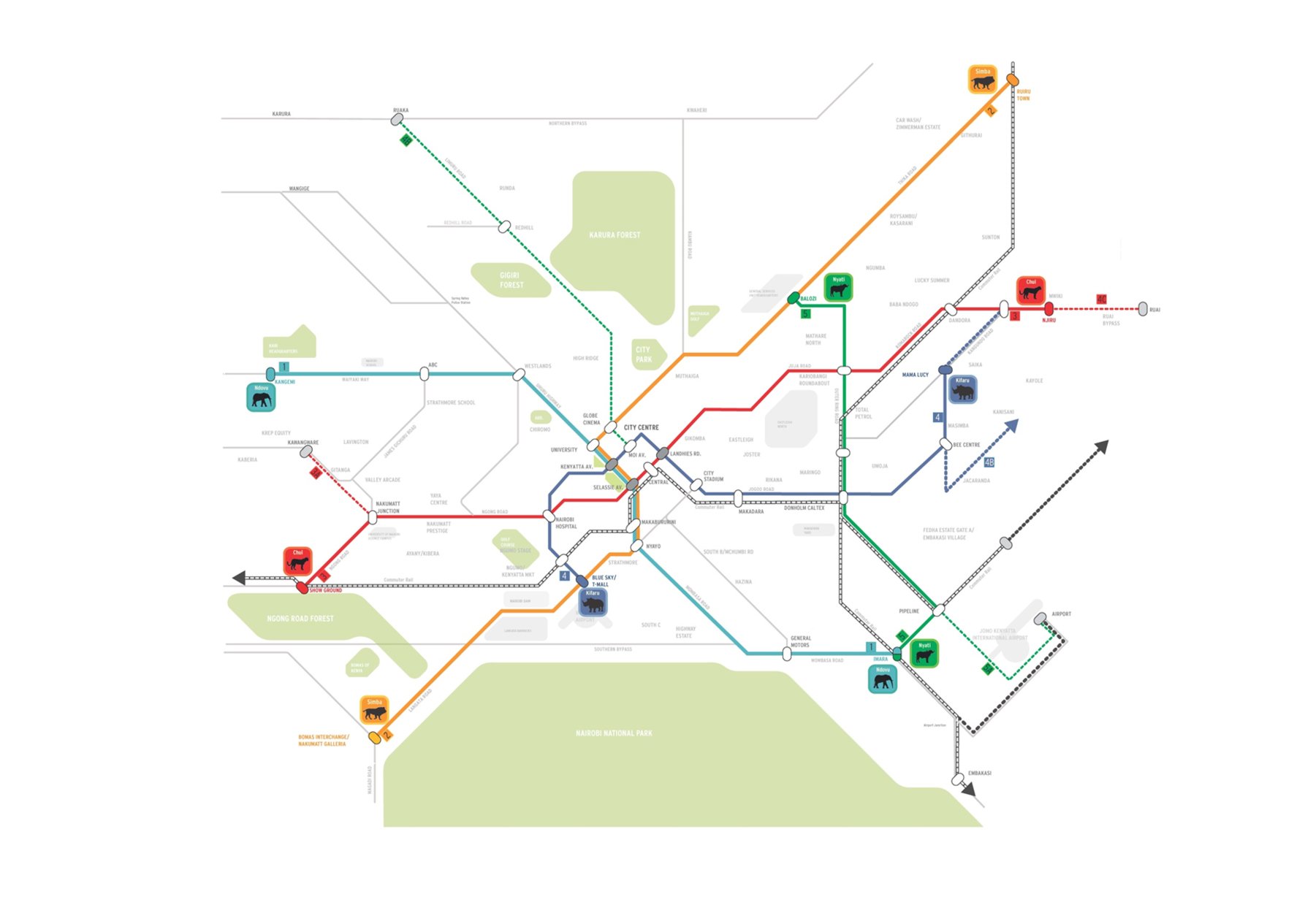 BRT Network Nairobi