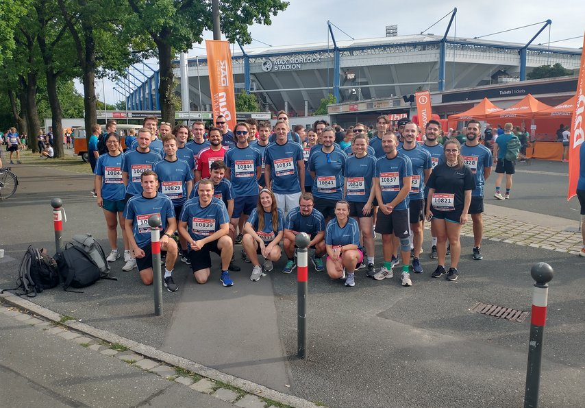 Fitte Truppe beim B2Run 2024