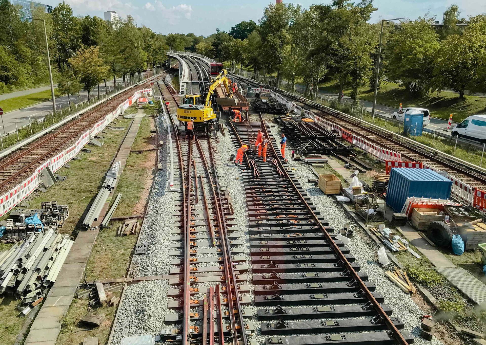 Weichenerneuerung U-Bahn Nürnberg