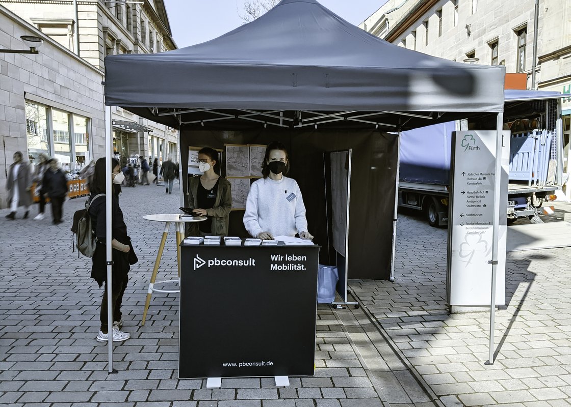 Infostand zum Radverkehrskonzept in Fürth sehr gut angekommen